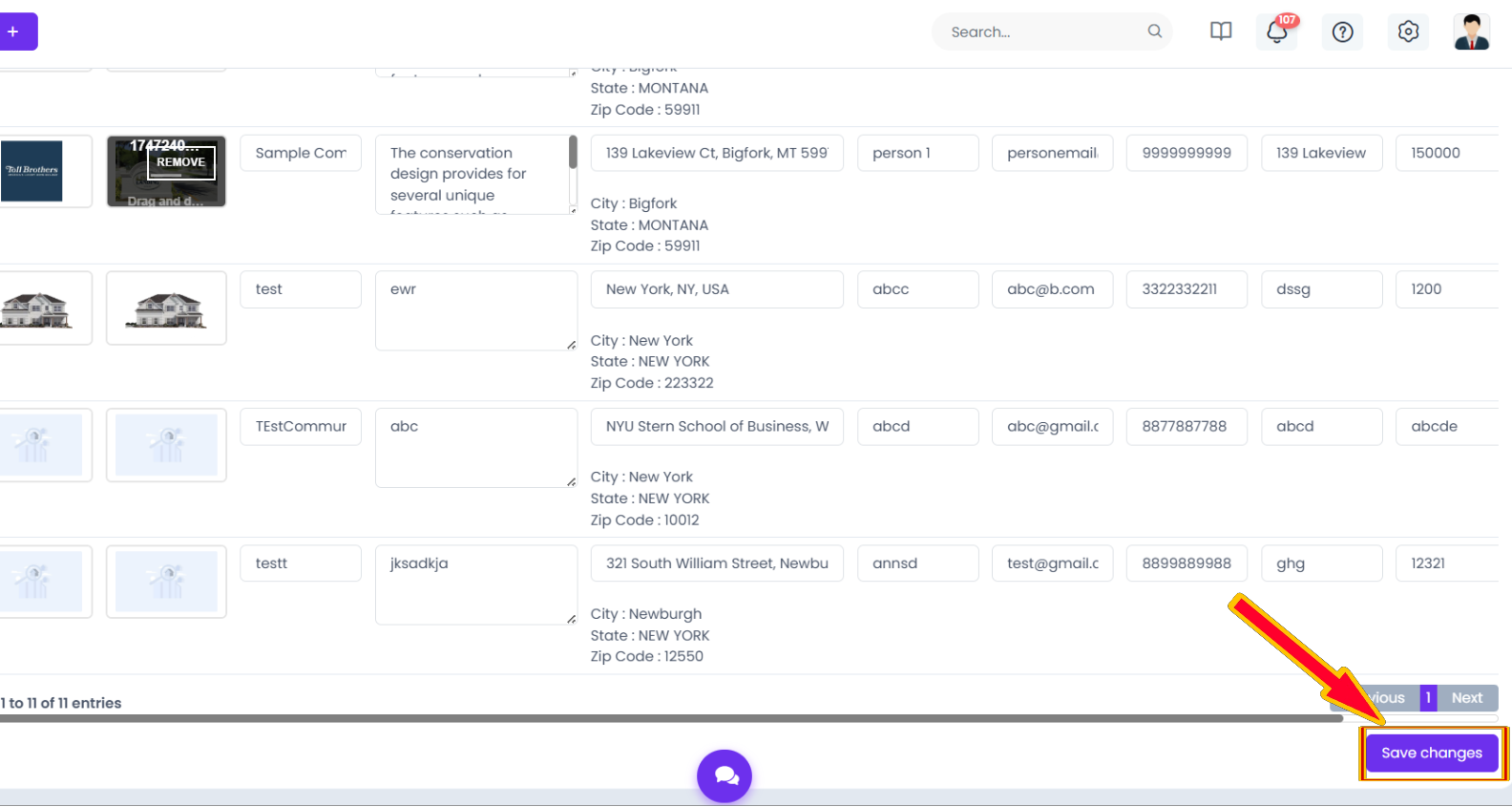 Save Bulk Changes